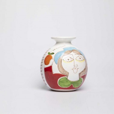 Round Cachepot Folk VS507FK-OM Round Cachepot Folk VS507FK-OM